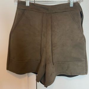 Zara suede shorts
